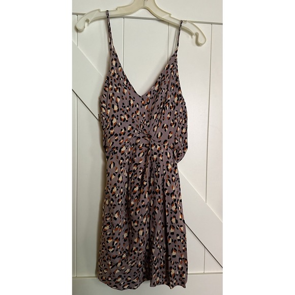 Karlie Dresses & Skirts - Karlie NWT Leopard Cami Wrap Dress Size Med Lined Spaghetti Strap